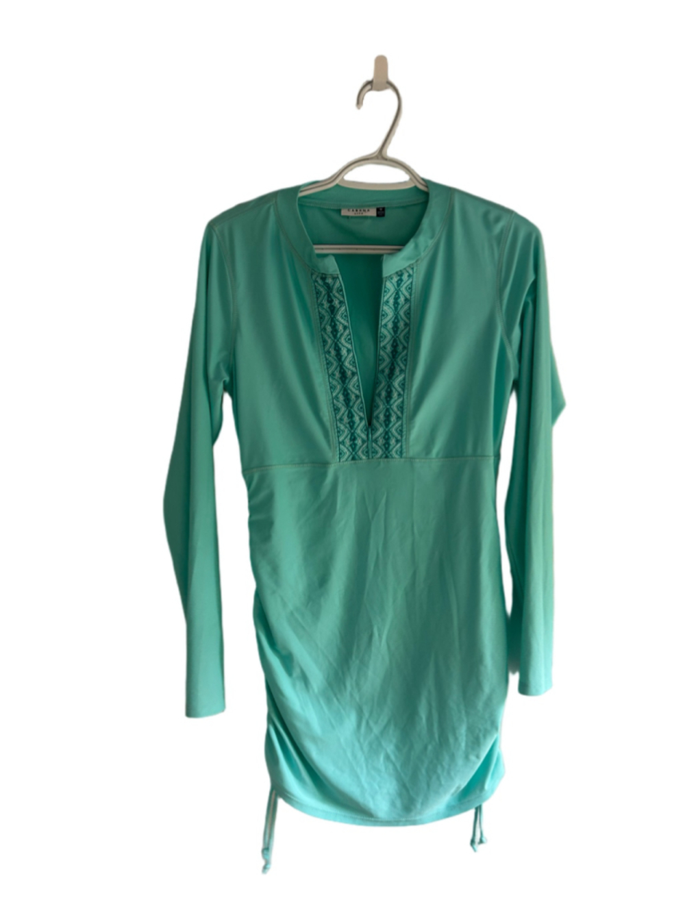 Women's Cabana Life Turquoise Swim Coverup Dress Size M